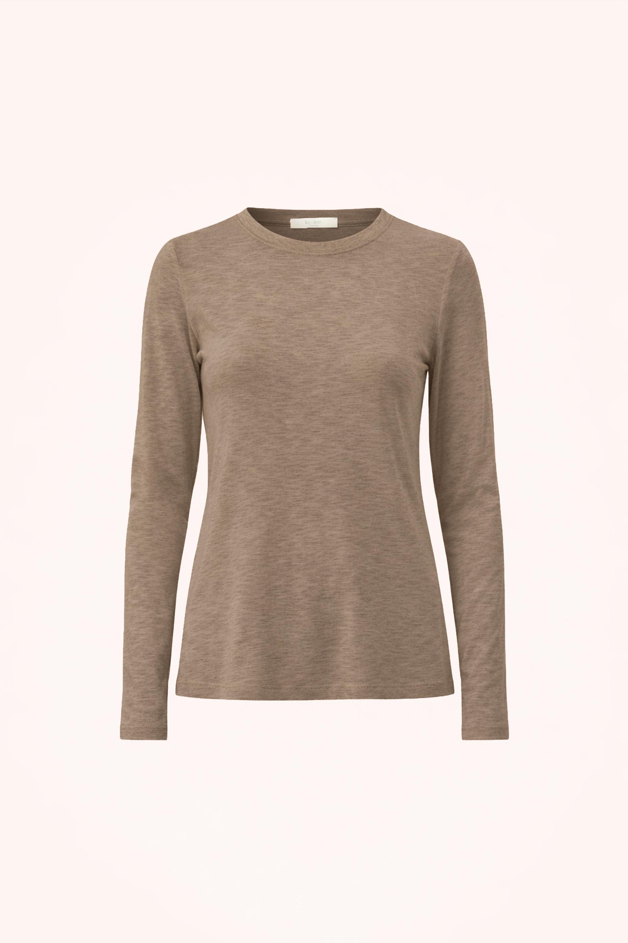 By-Bar Moky LS Top Biscuit Brown Damen Langarmshirt Modal braun
